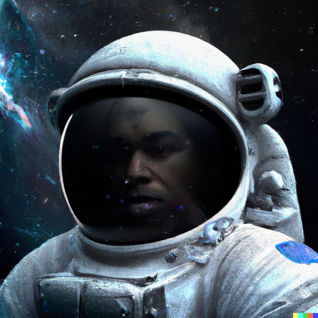 an astronaut, digital art, infinity